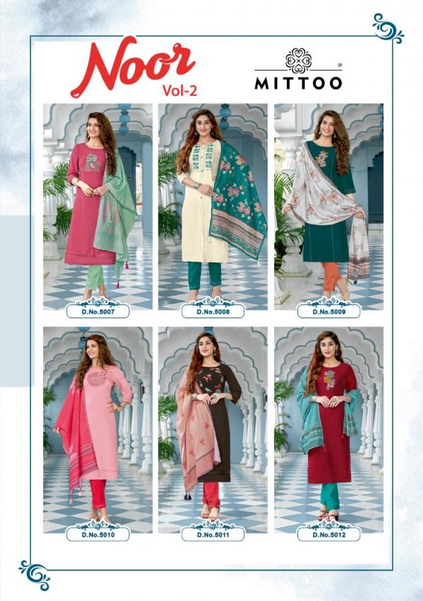 Mittoo Noor 2 Silk Embroidery Fancy Readymade Salwar 